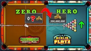 SHANGHAI TO BERLIN 🔥 20000K to 200M Coins 🪙 8 ball pool | unknown gamer 8bp