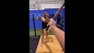 Florete similarities - Deflect, parry, thrust, cover.