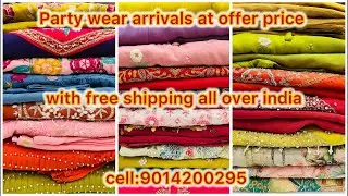 Party wear arrivals at offer price with free shipping all over india cell:9014200295