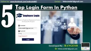 Top 5 Login System made in Python | Tkinter