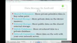 Android basics | Data storage in Android
