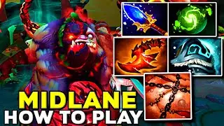 How to Play Midlane Pudge Max Heap with Scepter Tanker Build - Dota 2