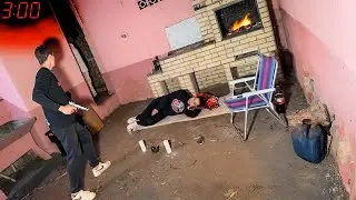 Когда я спал один в доме брата и сестры в 3 часа ночи, ПОЯВИЛАСЬ ЭТА СТРАННАЯ ФИГУРА!