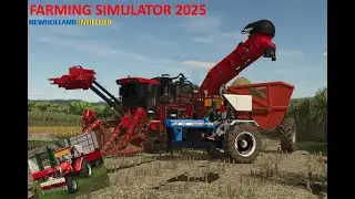 FS25 मध्ये ऊस कापणी 😲 | भारी मशीन काम करताना 🚜 #FARMING #FS25