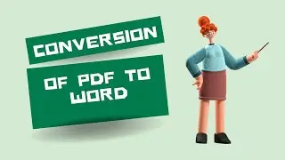 How to convert pdf to word /  pdf to word conversion / conversion to different formats