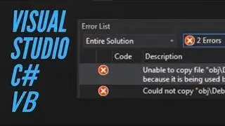 SOLVED Unable to copy a file from obj   Winform Visual Studio