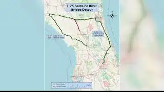 The Santa Fe River could flood I-75-- here's what to expect