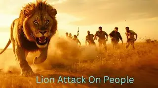 Lion attack on people #ai #lion 