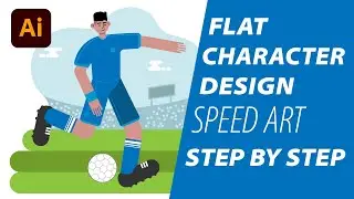 Speed Art Flat Character Design