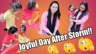 Triplets' Joyful Day After the Storm! | Triplet Vlog 23rd March'23