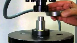 Testing disc springs stacked in series