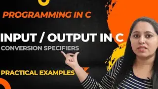 Input and output in C | conversion specifiers | User Input in VS code editor | run code in terminal