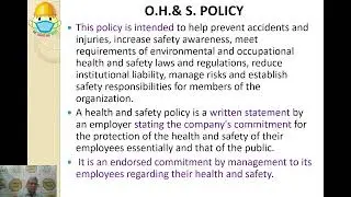 ISM   Dis  11 -  First step in SMS   policy