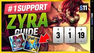 CHALLENGER Zyra Support Guide - BEST Low Elo Support To CLIMB FAST In Season 11