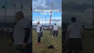 Caber tossing in Switzerland! #highlandgames #throwing #worldchampionship #masters