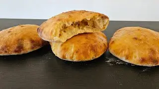 FLADENBROT OHNE KNETEN! 🥖 So einfach & luftig wie noch nie | Lepinja Rezept