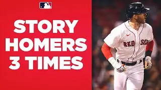 Trevor Story crushes THREE homers for the Red Sox!