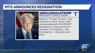 President Trump takes aim at Kentucky Republicans in response to news of Marjorie Taylor Greene l...