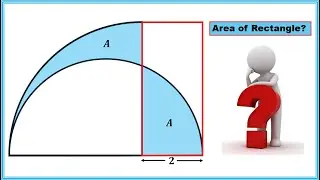 Can You Solve the Area of the Rectangle? || Mind-Blowing Geometry Puzzle