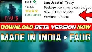 How To Download FAUG - BETA VERSION | FAUG