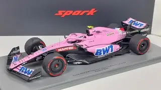 Spark 1:18 F1 Alpine A522 BWT Bahrain GP 2022 Esteban Ocon 7th.