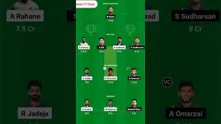 Chennai vs Gujarat Dream11 Team CHE vs GT Dream11 Prediction | CSK vs GT Dream11 Team Of Today Match
