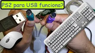 É possível trocar o plug ps2 de mouse - teclado para USB?  Vários testes relacionados