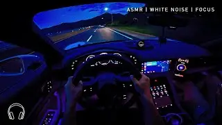 Scenic Drive: City to Ocean Sunset | Day to Night ASMR (White Noise) | Sleep & Focus