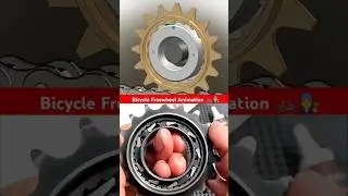 Bicycle freewheel mechanism 🚲👩&zwj;🔧 #mechanical #engineering #animation #3d #cad 🔥