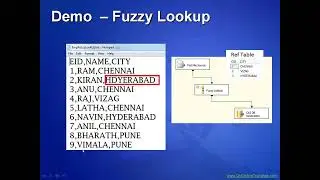 MSBI ( SSIS  15 ) Session 35   Fuzzy Lookup and Fuzzy Grouping
