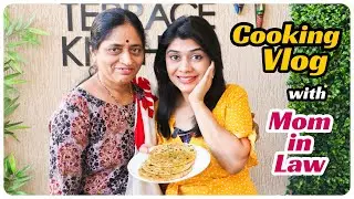 VLOG | Cooking with Mother in Law & Husband | सासु माँ के हाथ के Apple के परांठे ~Home 'n' Much More