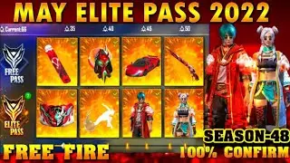 May 2022 Elite Pass full review video 🥵😱 || Season 48 Elite pass 😮🤯 || FREE FIRE