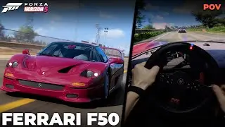 Forza Horizon 5 | Ferrari F50 POV Sprint Race | Fanatec DD Pro Wheel Gameplay