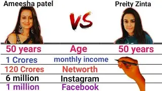Ameesha patel vs Preity Zinta comparison video #ameeshapatel #prietyzinta