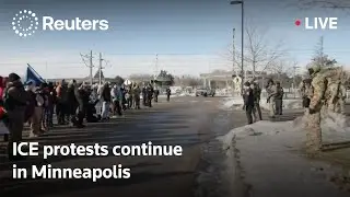 LIVE: Protests continue in Minneapolis after ICE shooting