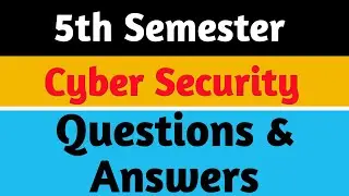 BA,B.Com 5th semester Cyber Security  solved question paper with answers