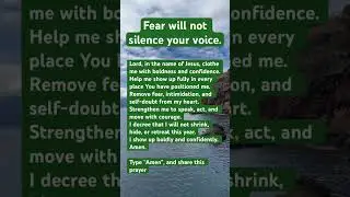 Fear will not silence your voice  #love #jesus #inspiration #motivation #ytshorts