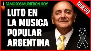 Fallecidos Famosos 🕊️ Muri&oacute; Ricardo Chiqui Pereyra
