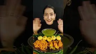 PANI PURI, CHILLI MOMO, MAGGI EATING CHALLENGE #youtubeshorts #ytshorts #viral #trending #shorts