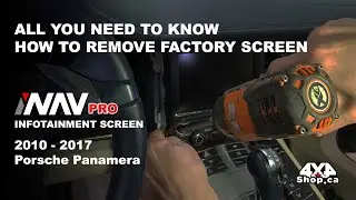 ШАГ ЗА ШАГОМ Как снять заводской экран магнитолы на Porsche Panamera с помощью iNAV Pro 4x4Shop.ca