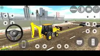 fighting JCB and USA police car 3D game @liton100 @MrBeast  #usa .