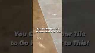EASY DIY TILE CLEANING HACK! #tile #tilecleaning #grout