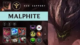 Malphite Support vs Pantheon - KR Master Patch 25.24