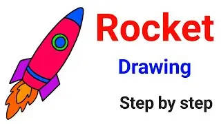 Rocket drawing easy Toutorial for beginners #rocket #foryou #drawing #freefire #fyp #trading #viral 