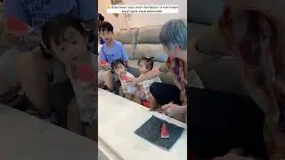 😂 When slice size decides family politics #funnyvideo #familymoments #trending #viral