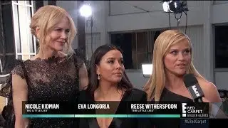 Nicole Kidman, Eva Longoria and Reese Witherspoon at Red Carpet Golden Globes 2018