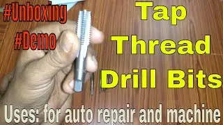 #unboxing :Tap Thread Drill Bits #productreview #amazon #banggood #drillpro