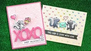 Intro to Quilted Heart Backdrop: Portrait and Quilted Heart Backdrop: Landscape + 2 cards