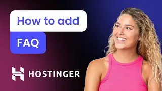 How to add FAQ to Hostinger