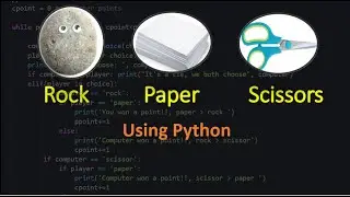 ROCK PAPER SCISSORS game using Python | Beginners project
